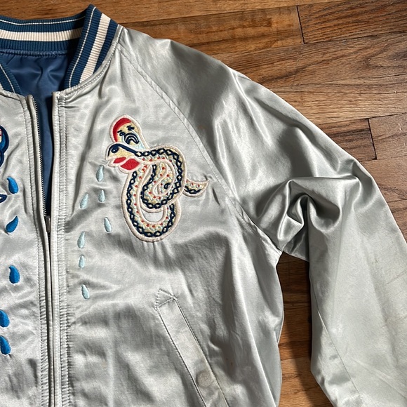 Diesel Snake Embroidered Bomber Jacket (Reversible) - Picture 5 of 15